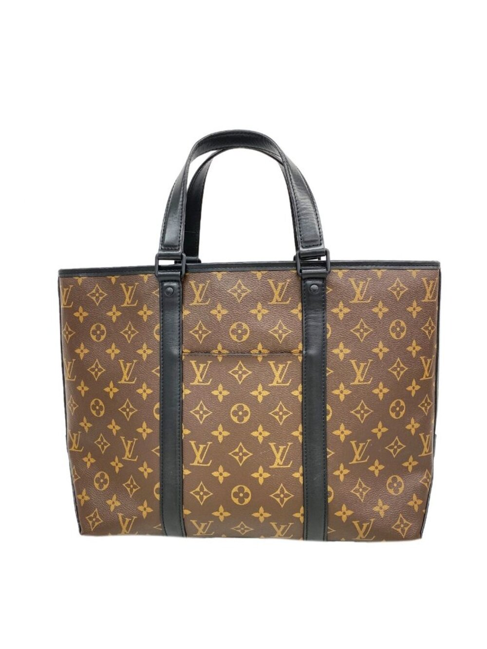 Louis Vuitton Tote Bag Monogram Macassar Weekend PM Brown
